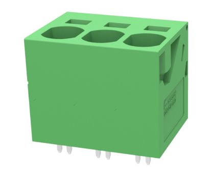 Picture of PCB SPRING TERMINAL BLOCK P=15mm 3W GREEN