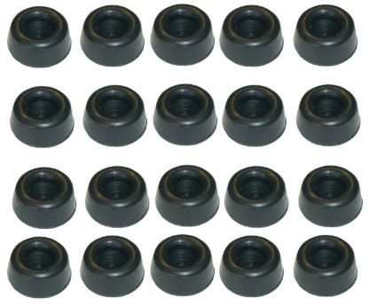 Picture of ADHESIVE RECESSED RUBBER FOOT BLACK 22x9.8mm - 49P/TRAY
