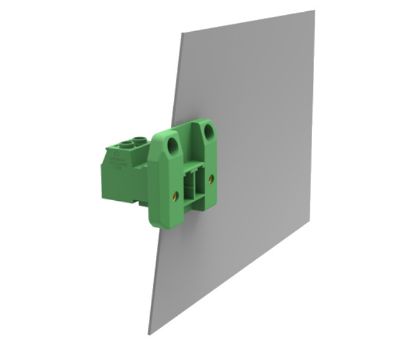 Picture of DIN RAIL PLUGGABLE TERMINAL BLOCK 4W P=7.62mm GREEN