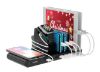 Picture of 15W FAST WIRELESS CHARGING STATION  DOCK W/IWATCH STAND 8x2.4A PORT