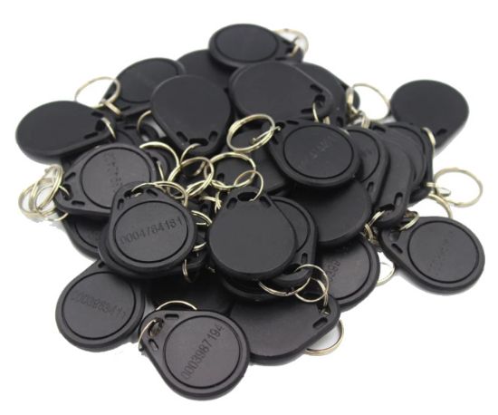 Picture of KEYCHAIN / FOB RFID TAG 125KHz BLACK 32x40mm 2.5K/BOX