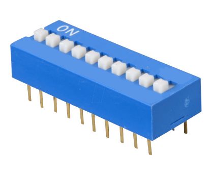 Picture of DIP SWITCH STD 12POLE 100mA 7.62mm