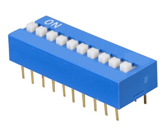 Picture of DIP SWITCH STD 12POLE 100mA 7.62mm