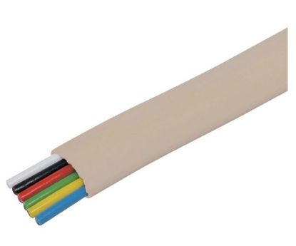 Picture of FLAT TELEPHONE CABLE 6C FLEX CREAM