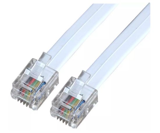 Picture of RJ12 TO RJ12 LEAD 1.5m long 1:1 VARIOUS COLOURS