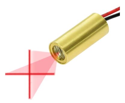 Picture of CROSS (+) LASER MODULE 9mm 650nm 5V