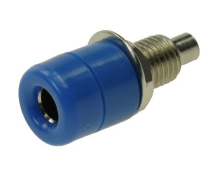 Picture of BANANA SOCKET 4mm BLUE SOLDER TL=21mm