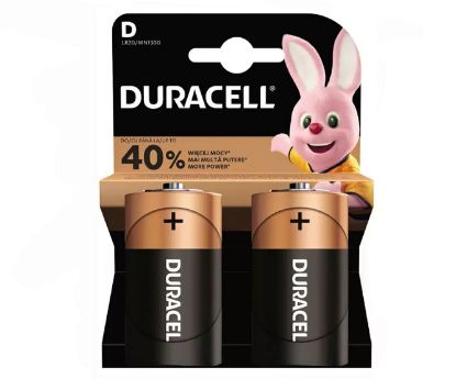 Picture of R20=D=DURACELL BATTERY 1.5V ALKALINE-2P/CARD