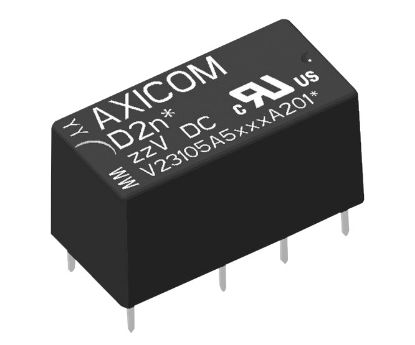Picture of RELAY DPDT 3A 5VDC RECT 8PCB