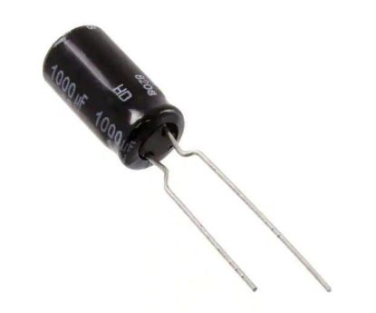 Picture of ELECTROLYTIC CAPACITOR RADIAL 2.2uF 50V HT 4x7.5 P=1.5