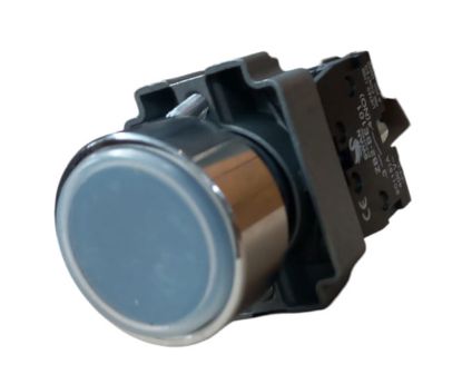 Picture of 22mm PUSH BUTTON FLUSH NON-LATCHING BLUE NO