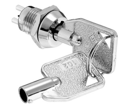 Picture of KEY SWITCH LOCK MINI RND 2P D=10