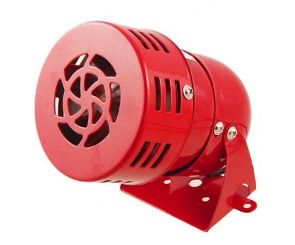 Picture of ECONO MINI MOTORIZED SIREN 220VAC 75x114x83mm RED