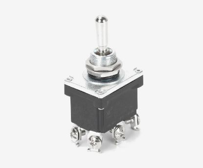 Picture of TOGGLE SWITCH DPDT (ON)-OFF-(ON) 30A 12VDC SCREW TERMINAL