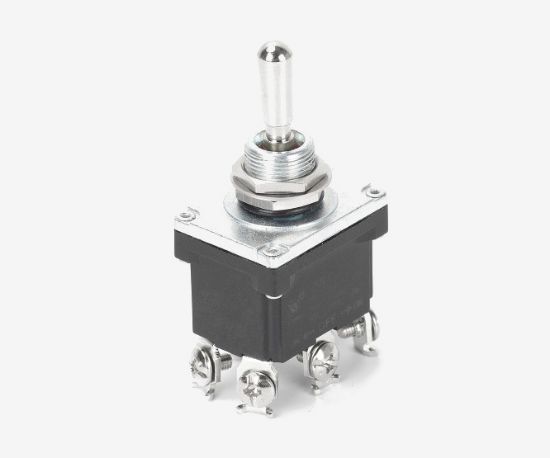 Picture of TOGGLE SWITCH DPDT (ON)-OFF-(ON) 30A 12VDC SCREW TERMINAL