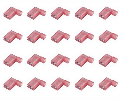 Picture of TERMINAL FULL-INS FLAG RD 6.35mm SOCKET - 500/BAG