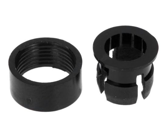 Picture of 5mm 2P LED HOLDER 4-PRONG WITH RING