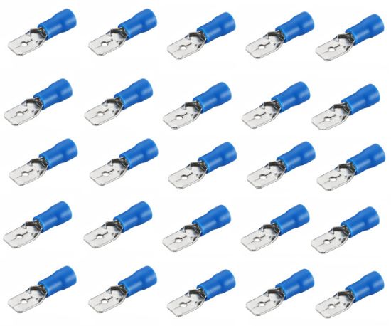 Picture of TERMINAL PRE-INS BL 6.3mm MALE - 1K/BAG