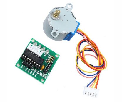 Picture of GEARED STEPPER MOTOR 28BYJ-48 W/DRIVER BOARD 5V