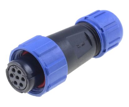 Picture of IN-LINE SOCKET/ FEMALE 6P IP67 BAYONET