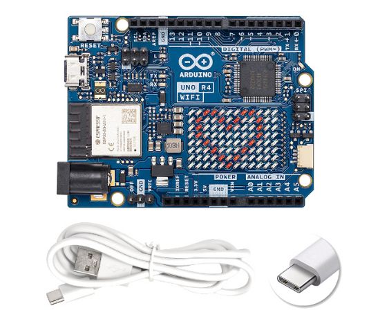 Picture of ARDUINO UNO R4 BOARD WITH WIFI AND USB CABLE 70x52mm