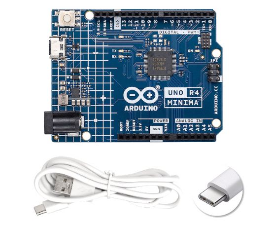 Picture of ARDUINO UNO R4 MINIMA BOARD WITH USB-C CABLE 70x50mm