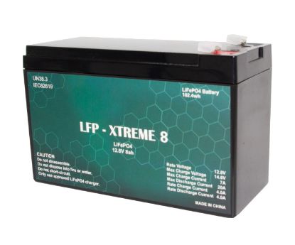 Picture of LITHIUM / LiFePO4 BATTERY 12V8 8Ah 102.4Wh