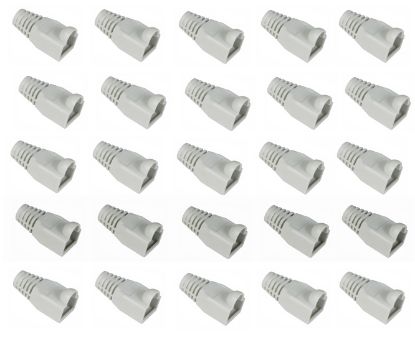 Picture of BOOT RJ45 RND CAB L-GY BUBBLE 28mm FOR 7mm CABLE - 1K/BAG