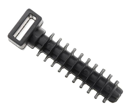 Picture of WALL PLUG CABLE TIE MOUNT 8mm BLACK