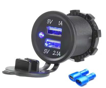 Picture of DUAL USB SOCKET 5V 1A AND 2.1A - DEBULK