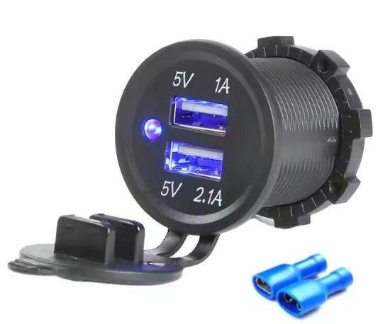 Picture of DUAL USB SOCKET 5V 1A AND 2.1A - DEBULK