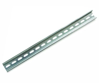 Picture of DIN RAIL STEEL 35x7.5mm L=2m ANODIZED SILVER TS35