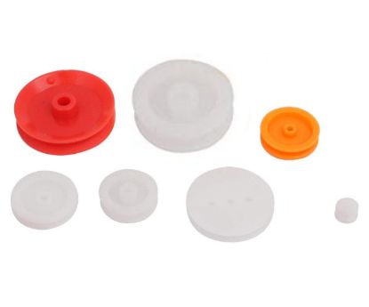 Picture of ASSORTMENT OF PLASTIC PULLEYS 7pcs