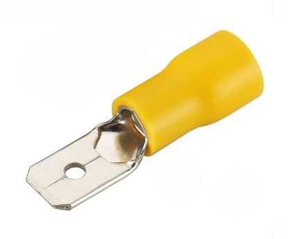 Picture of TERMINAL PRE-INS YELLOW 6.3mm MALE