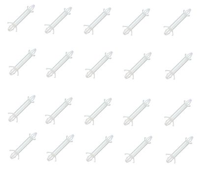 Picture of SPACER 2xCLIP FIT NYLON H=19mm D1=4mm D2=4.8mm - 500/BAG