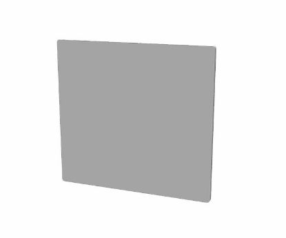 Picture of END PLATE / COVER FOR DIN RAIL TERMINAL BLOCK 26x28mm GREY