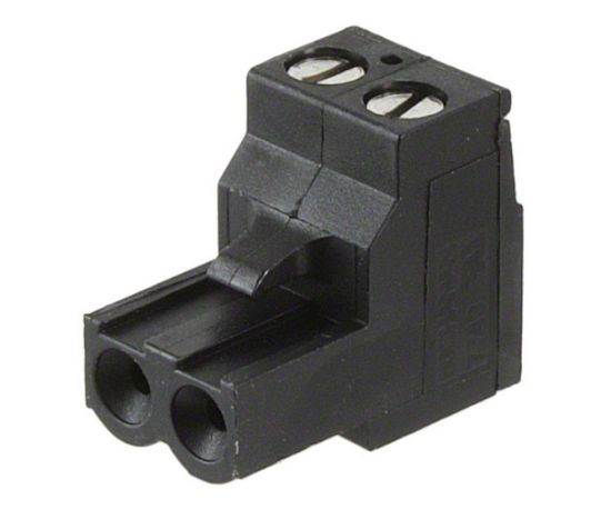 Picture of SOCKET CONNECTOR STR IN-LINE 2-WAY P=5.08 BLACK