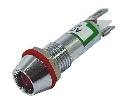 Picture of LED INDICATOR 220VAC RED PH=8mm