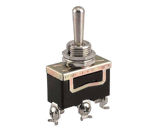 Picture of LARGE TOGGLE SWITCH SPDT (ON)-OFF-(ON) 250VAC 10A SCREW TERM