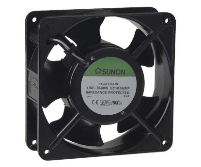 Picture of 115V AXIAL FAN 120sqx38mm SLV 85CFM TERM