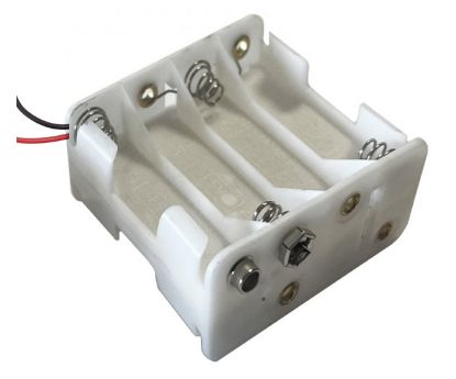 Picture of BATTERY HOLDER 8xAA WITH LEADS WHITE IIII