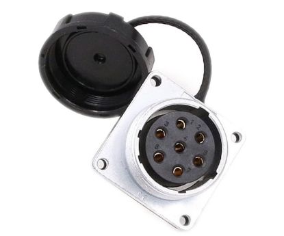 Picture of 7 WAY 34mm PANEL MOUNT SOCKET