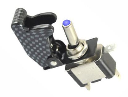 Picture of TOGGLE SWITCH ILLUMINATED DI-BL W/BLACK COVER