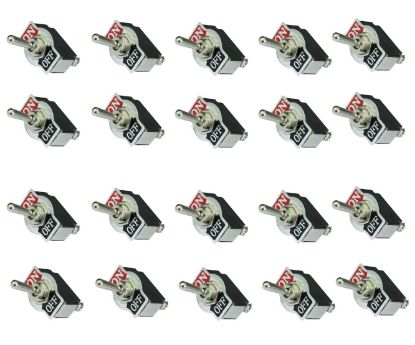 Picture of TOGGLE SWITCH MEDIUM SPST SCR ON-OFF LEGEND - 25/BOX