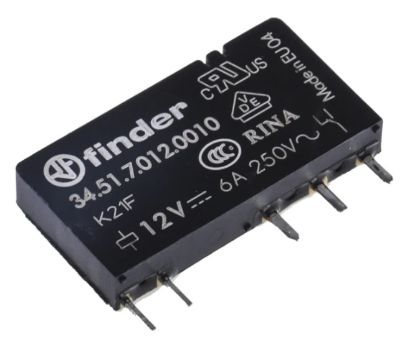Picture of RELAY SPDT 6A 12V SIL 5PCB