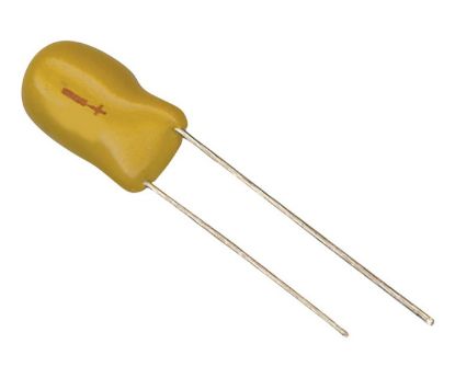 Picture of TANTALUM CAPACITOR BEAD 10uF 10V P=2.5mm