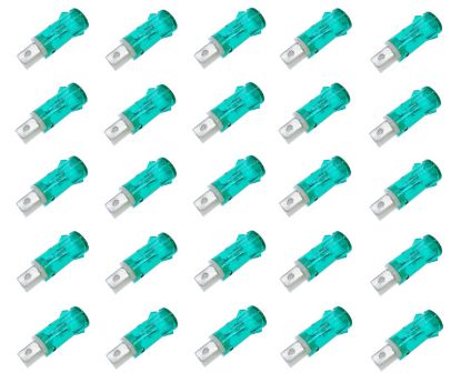 Picture of PILOT LIGHT CLIP-ON 220V D=12.7MM 220V GREEN - 100/BAG