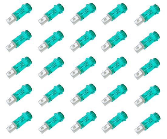 Picture of PILOT LIGHT CLIP-ON 220V D=12.7MM 220V GREEN - 100/BAG