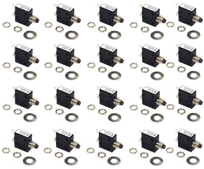 Picture of CIRCUIT BREAKER P/MNT 250VAC 12A  M11 RND NUT - 50/BAG