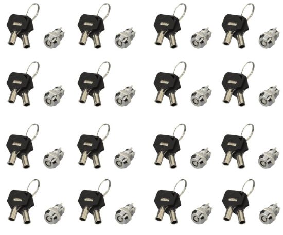 Picture of MINI BARREL KEY LOCK SWITCH ON-OFF KEY=102 - 100/BAG